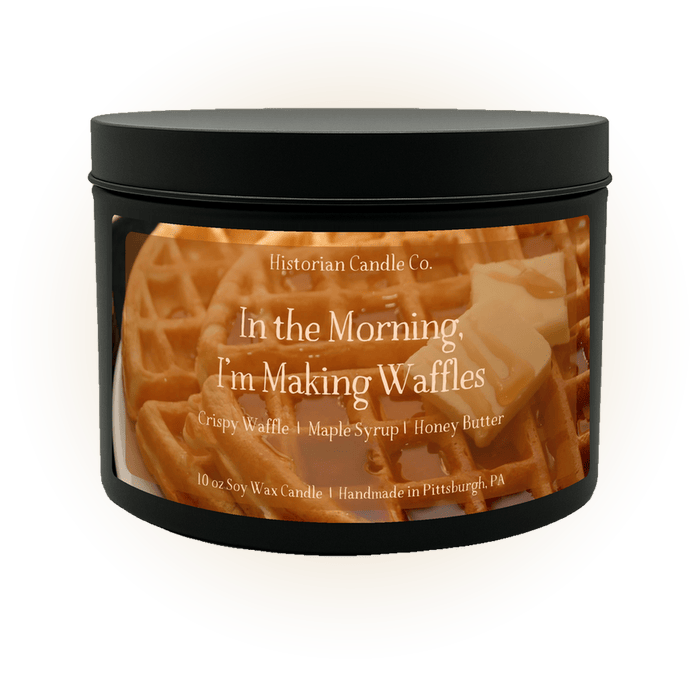 In the Morning, I'm Making Waffles candle, inspired by Shrek