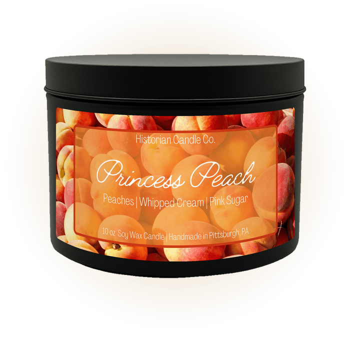 Princess Peach candle, inspired by Super Mario