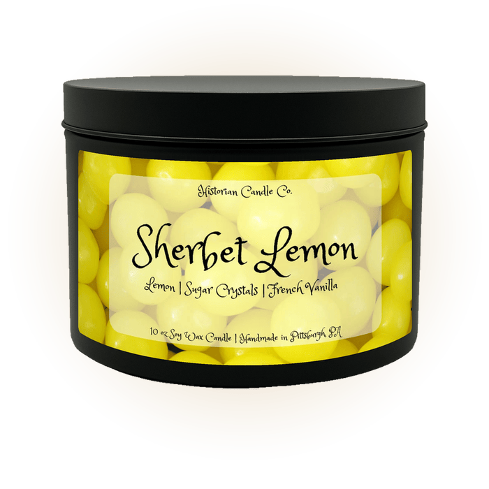 Sherbet Lemon candle, inspired by Harry Potter